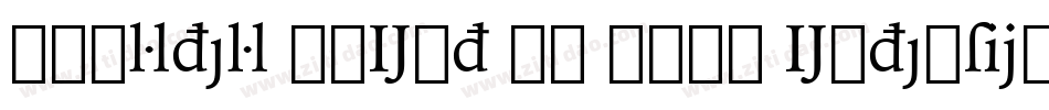 Charter BdExt BT Bold Extension字体转换